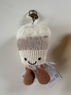 Cute Plush Ice Cream Keychain Bag Charm Kawaii Aesthetic Gift